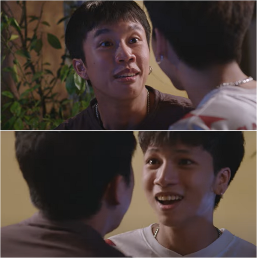 Chải và Tả vui mừng khi may mắn tìm đến.