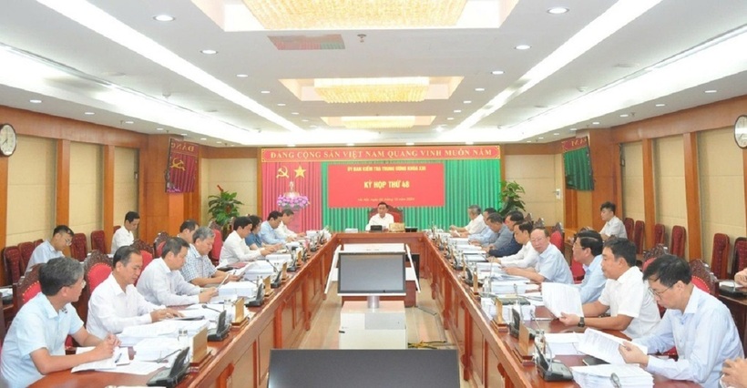 Kỳ họp thứ 48 của Ủy ban Kiểm tra Trung ương (Ảnh: UBKTTW).