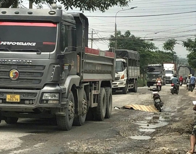 Hiện trường vụ tai nạn. Ảnh: Pháp luật TP.HCM