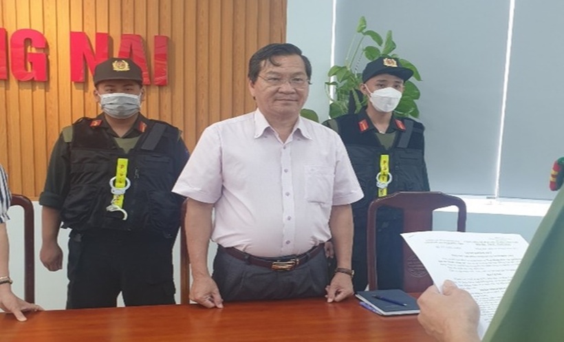 Bị can Trần Minh Hùng (cựu Hiệu trưởng Trường ĐH Đồng Nai) bị bắt vào tháng 6/2023. (Ảnh: Công an)