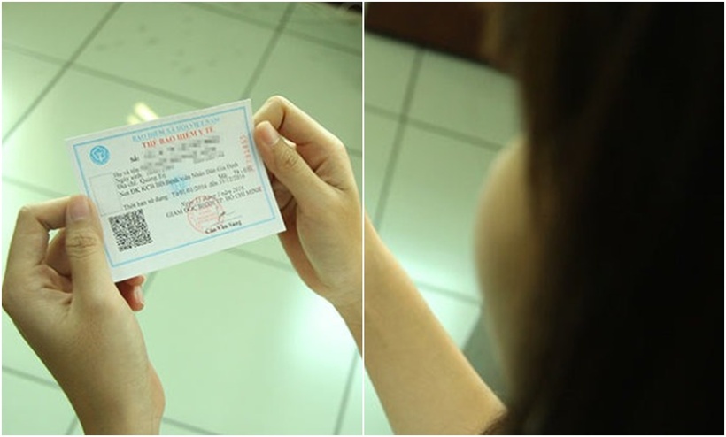 Một sinh viên năm cuối Trường ĐH Khoa học xã hội và nhân văn (ĐHQG TP.HCM) đã hoàn thành nghĩa vụ đóng BHYT theo quy định. (Ảnh: Tuổi trẻ)