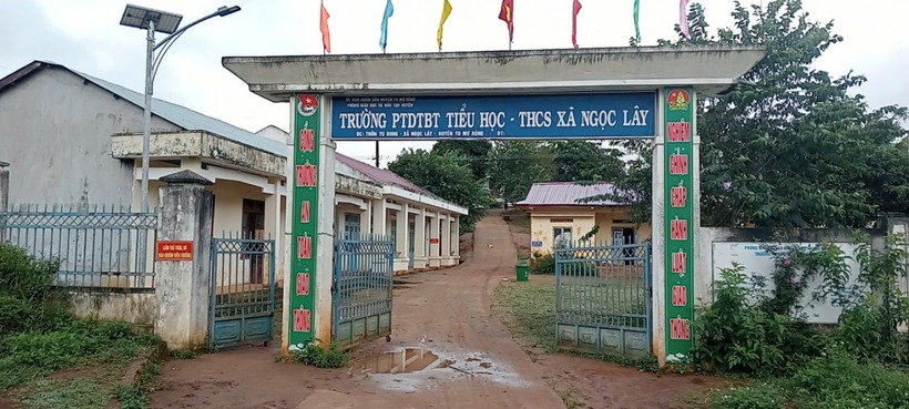 Trường Phổ thông dân tộc bán trú tiểu học – THCS xã Ngọc Lây. Ảnh: Dân Việt