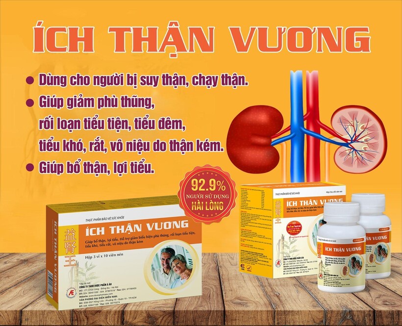 Ích Thận Vương hỗ trợ điều trị suy thận hiệu quả