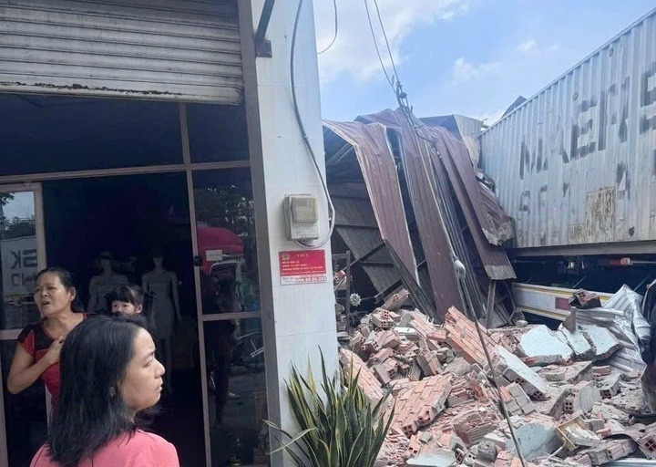 Hiện trường vụ tai nạn. Ảnh: VTC News