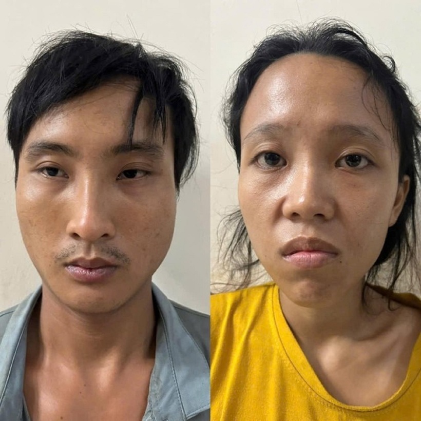 Cặp vợ chồng bạo hành bé trai 6 tuổi ở TP.HCM. Ảnh: Thanh Niên