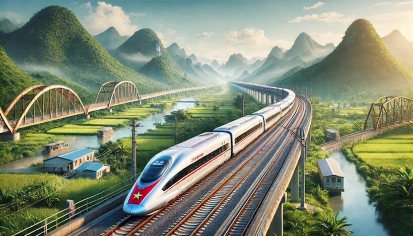 T.Ư, Bộ Chính trị đã thống nhất chủ trương đầu tư xây dựng toàn tuyến đường sắt tốc độ cao trục Bắc - Nam, với vận tốc thiết kế 350 km/giờ
