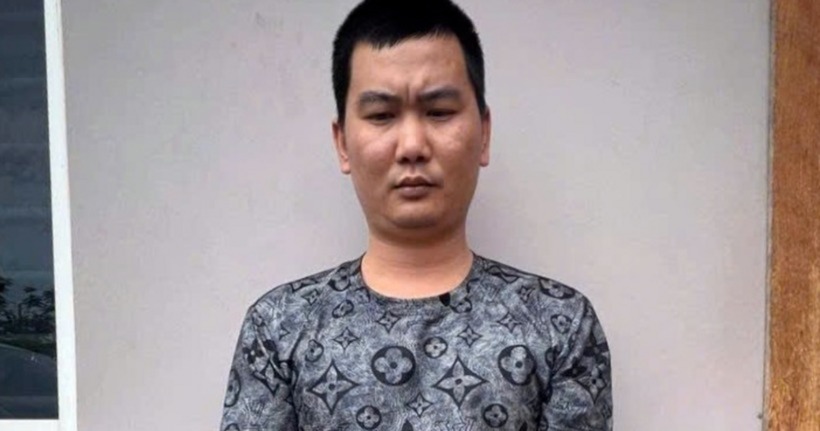 Đối tượng Lưu Văn Thành khi bị bắt giữ.