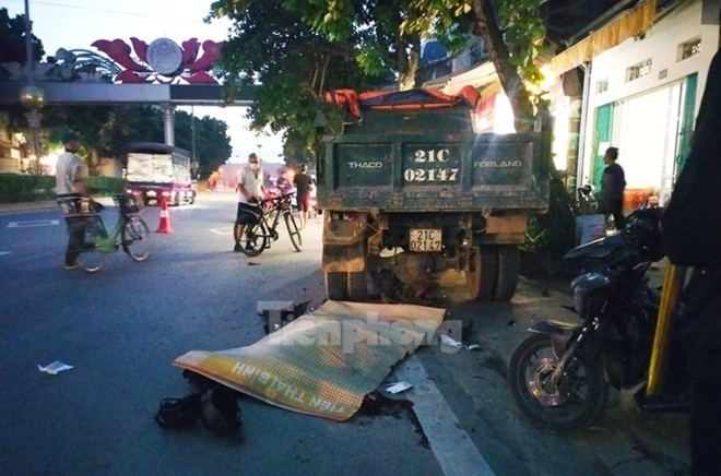 Hiện trường xảy ra vụ tai nạn. Ảnh: Báo Tiền phong.