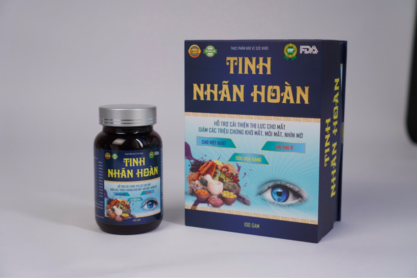 Bảng thành phần trong sản phẩm Tinh Nhãn Hoàn đã được nghiên cứu kỹ lưỡng, không chứa chất gây hại cho sức khỏe, đảm bảo an toàn cho người sử dụng.