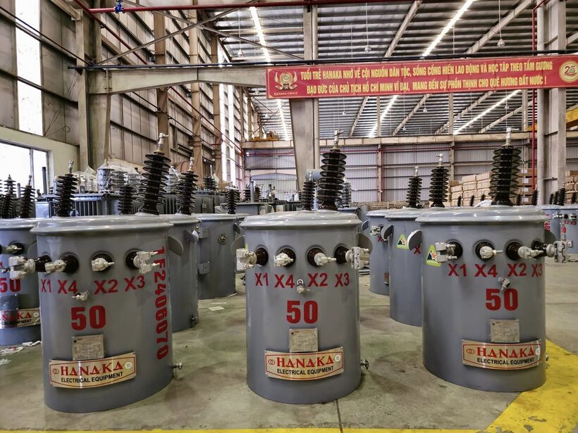 Sản phẩm máy biến áp của Tập đoàn HANAKA. Ảnh minh họa.