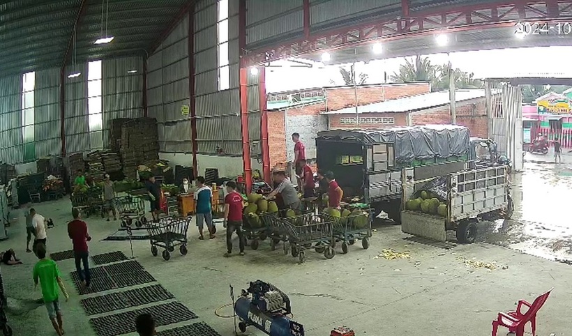 Hiện trường vụ án mạng ở Tiền Giang. Ảnh: Tuổi Trẻ