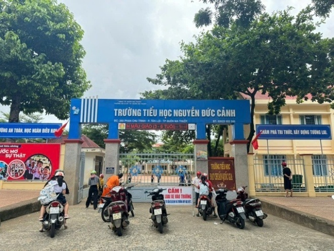 Trưởng Tiểu học Nguyễn Đức Cảnh (TP Buôn Ma Thuột, Đắk Lắk). Ảnh: Báo Sức khỏe và Đời sống.