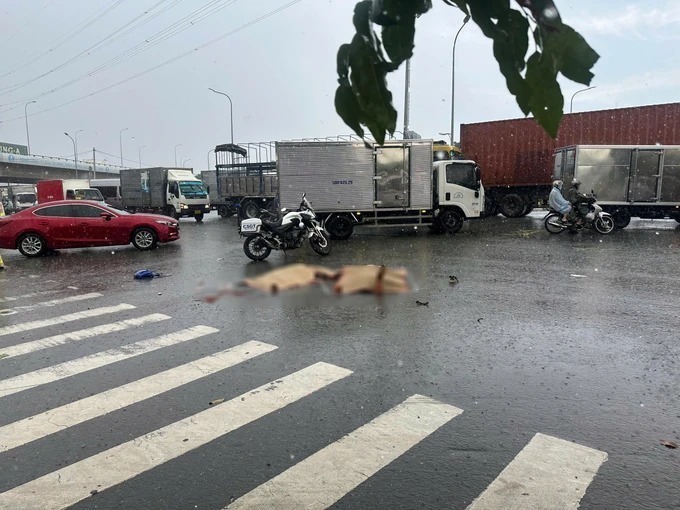 Hiện trường xảy ra vụ tai nạn. Ảnh: Báo Sài Gòn giải phóng.