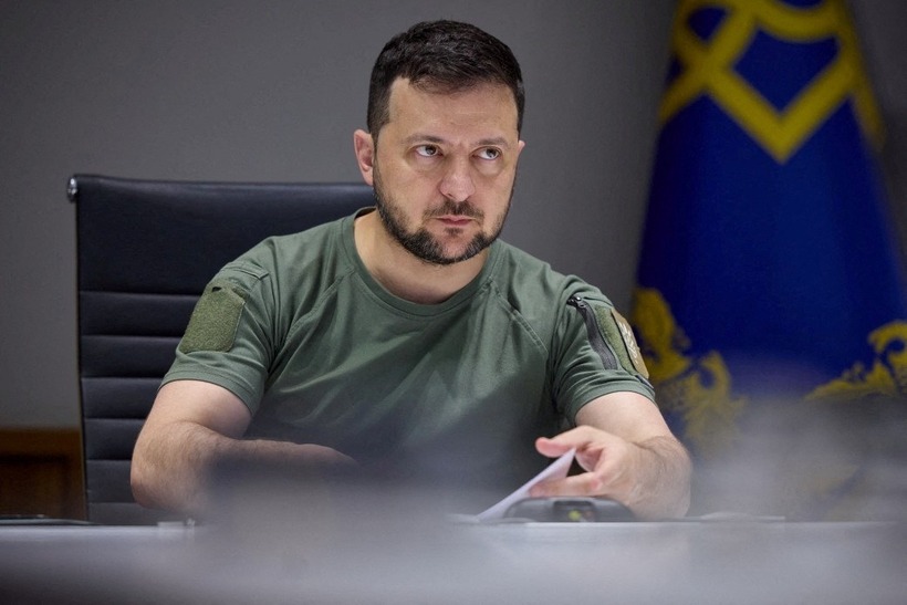 Tổng thống Ukraine Volodymyr Zelenksky. Ảnh: Reuters