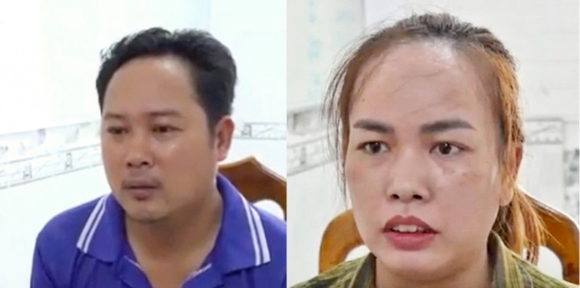 Các đối tượng tại cơ quan công an. Ảnh: Công an nhân dân