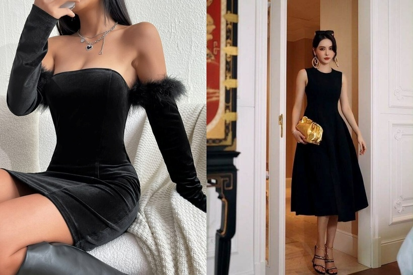 Khi đi tiệc, một chiếc váy bodycon màu đen là lựa chọn không thể bỏ qua.