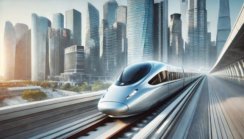 Đường sắt tốc độ cao qua Hà Nội dự kiến dài 27 km, ga đầu mối tại huyện Thanh Trì. Ảnh minh hoạ