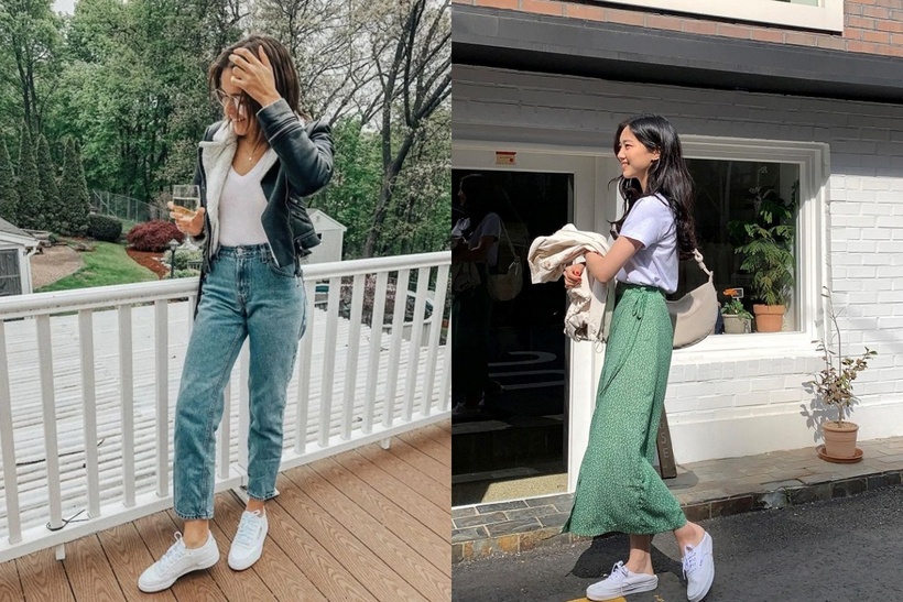 Một đôi giày sneaker trắng là món đồ không thể thiếu trong tủ giày của mọi người.