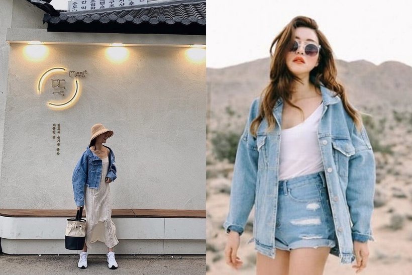 Áo khoác denim không chỉ mang đến sự trẻ trung, mà còn có thể phối với rất nhiều loại trang phục khác nhau.