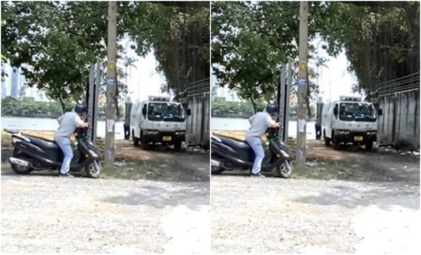 Sông Sài Gòn phía Q.12 nơi phát hiện thi thể nam giới. (Ảnh: Báo Công an TP.HCM)