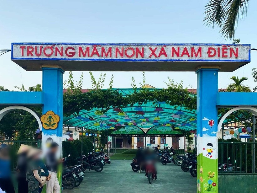 Trường Mầm non xã Nam Điền, huyện Nghĩa Hưng, tỉnh Nam Định. Ảnh: VietNamNet