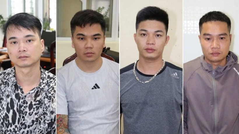 Các đối tượng trong vụ vận chuyển 179kg ma tuý từ Đức về Việt Nam. Ảnh: VOV
