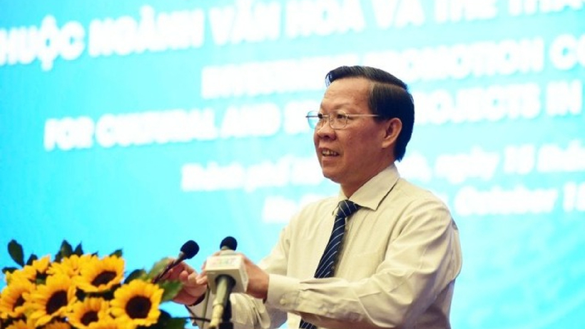Chủ tịch UBND .HCM nhấn mạnh, tiềm năng phát triển công nghiệp văn hóa của Tp.HCM Ảnh: Tài chính doanh nghiệp
