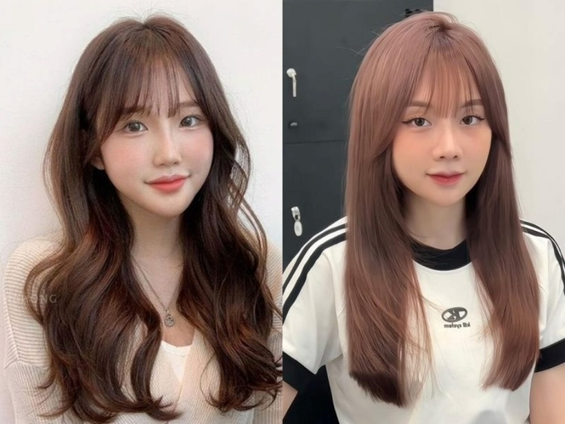 Tóc mái thưa là một trong những "vũ khí" giúp phụ nữ ngoài 40 dễ dàng "ăn gian" tuổi.