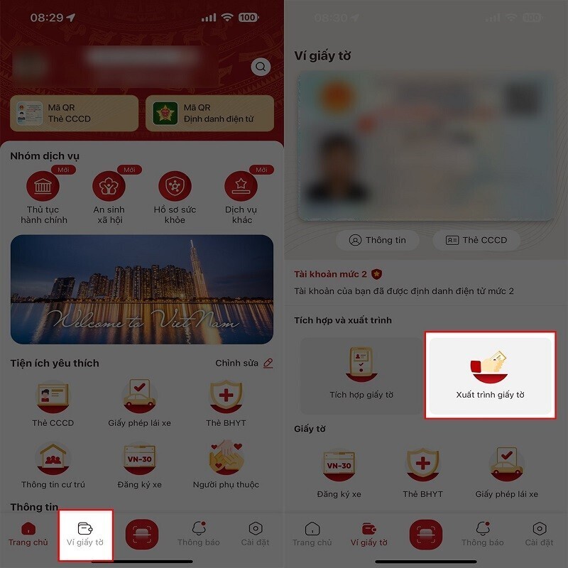 Các bước xuất trình Giấy phép lái xe trên VNeID - 1