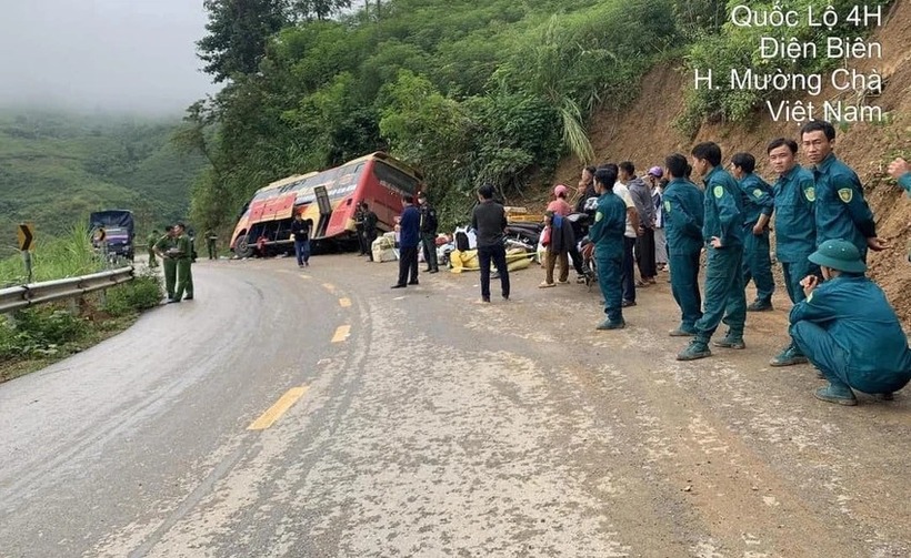 Hiện trường xảy ra vụ tai nạn. Ảnh: PLO.