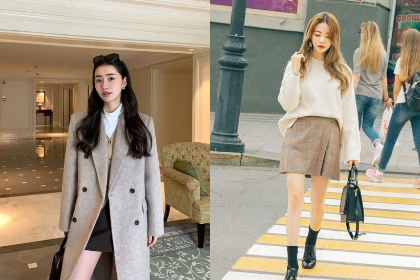 Áo khoác dạ dài luôn là item không thể thiếu khi nhắc đến thời trang đông phong cách Hàn Quốc.