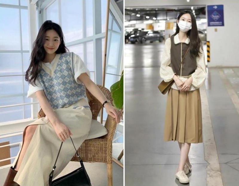 Phong cách layer luôn được yêu thích trong mùa đông tại Hàn Quốc.