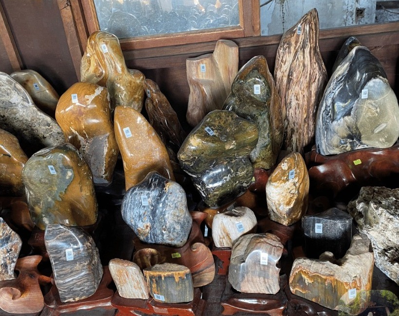 Gỗ hóa ngọc, theo thang bảng đo độ cứng nó chỉ thấp hơn kim cương một bậc. Ảnh minh họa