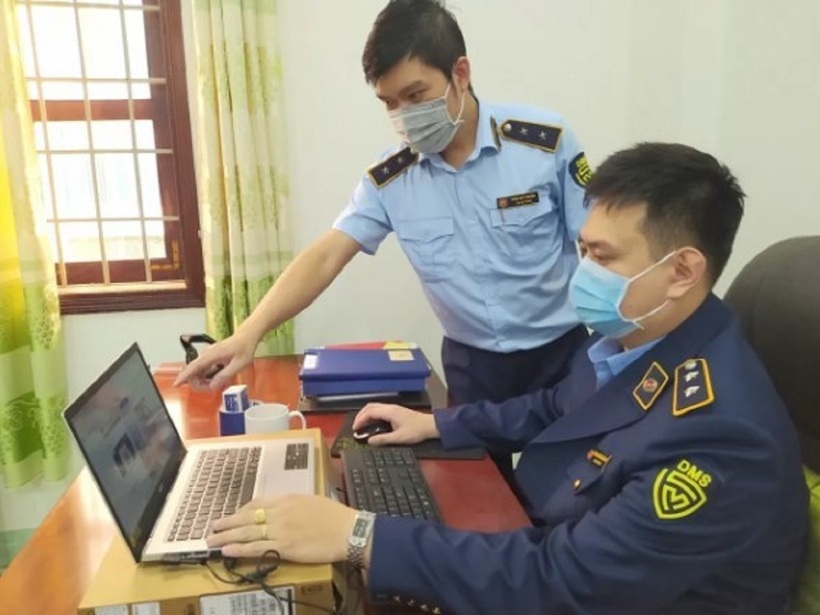 Các Đội QLTT thực hiện hoạt động công vụ thông qua Hệ thống INS. (Ảnh: moit.gov.vn)