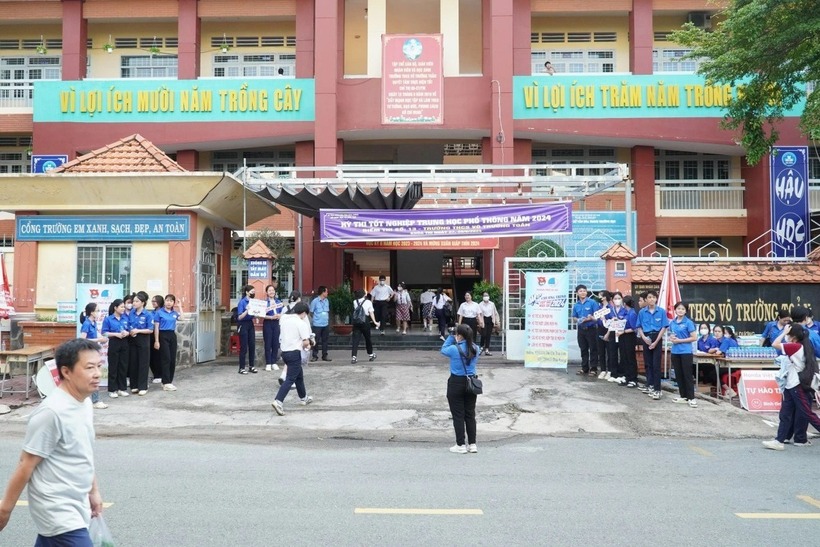 Trường THCS Võ Trường Toản nơi ông Lương giảng dạy. Ảnh: Dân trí