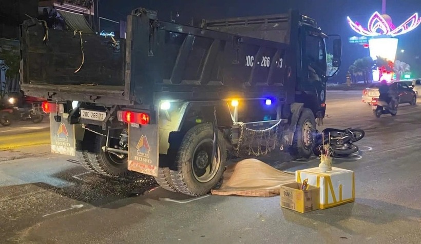 Hiện trường xảy ra vụ tai nạn. Ảnh: Báo Giao thông.