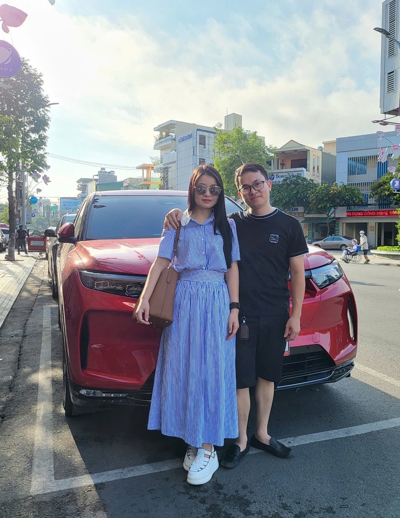 Anh Quyền cho biết các “chủ tịch” của gia đình anh cũng rất hài lòng với VF 9.