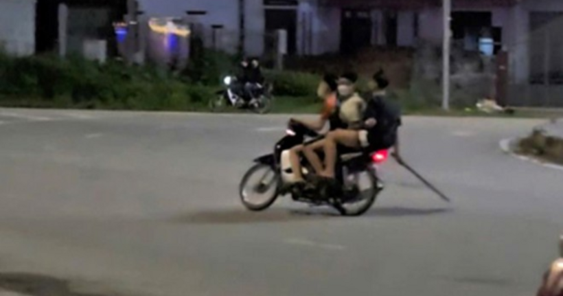 Các đối tượng liên quan vụ gây rối trật tự công cộng.