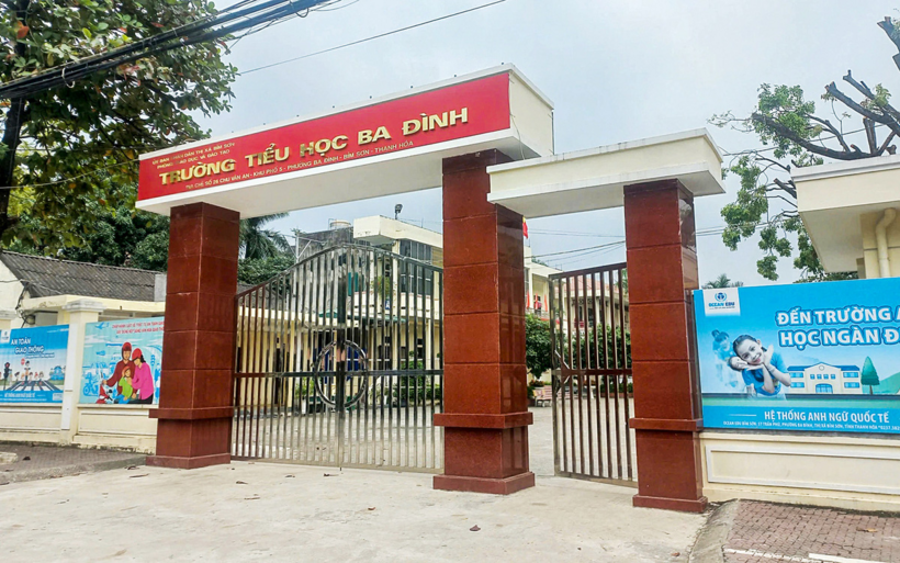 Trường tiểu học Ba Đình, thị xã Bỉm Sơn. Ảnh: Tuổi Trẻ