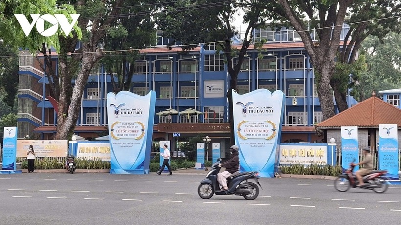 Trường Đại học Thủ Dầu Một (Bình Dương). Ảnh: VOV