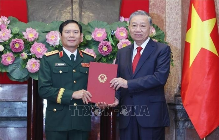 Tổng Bí thư, Chủ tịch nước Tô Lâm trao quyết định thăng quân hàm 3 Đại tướng, Thượng tướng - 6