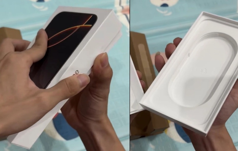 Khách nhận được hộp rỗng khi đặt mua iPhone 16 Pro Max trên Apple Store Việt Nam. Ảnh: Znews