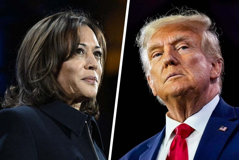 Phó Tổng thống Mỹ Kamala Harris và cựu Tổng thống Mỹ Donald Trump. Ảnh: NBC News
