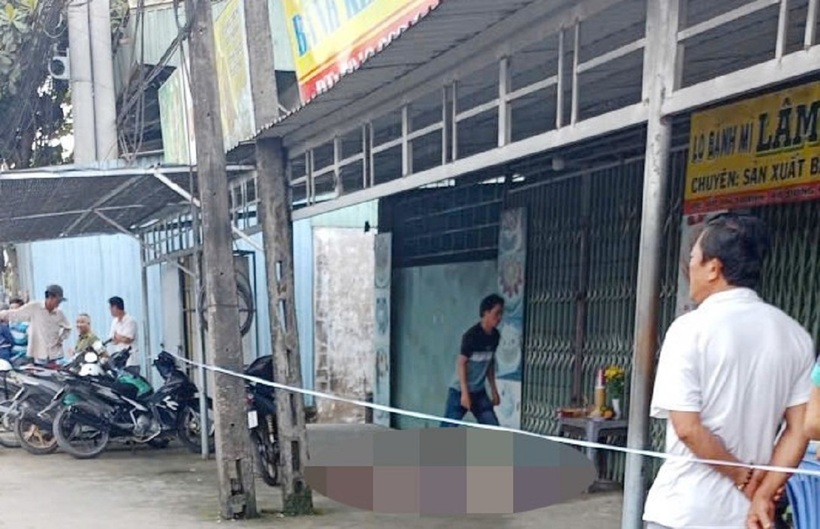 Hiện trường vụ án mạng. Ảnh: Vietnamnet