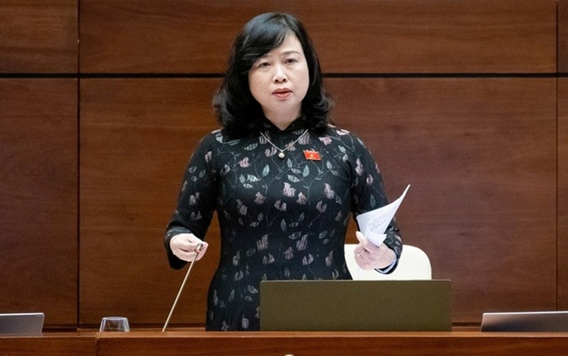 Bộ trưởng Bộ Y tế Đào Hồng Lan. (Ảnh: Media Quốc hội)