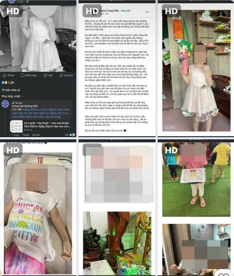 Hình ảnh về vụ việc lan truyền trên mạng xã hội. Ảnh: Người lao động