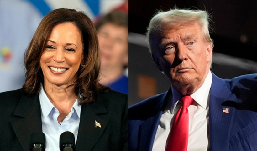 Phó Tổng Mỹ Kamala Harris và cựu Tổng thống Mỹ Donald Trump. Ảnh: CNN