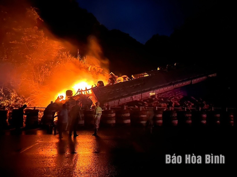 Hiện trường xảy ra vụ việc. Ảnh: Báo Hòa Bình.