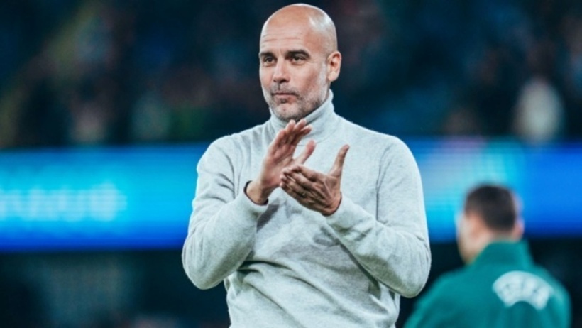 Pep Guardiola ca ngợi tuyệt phẩm của Erling Haaland. Ảnh: mancity.com.
