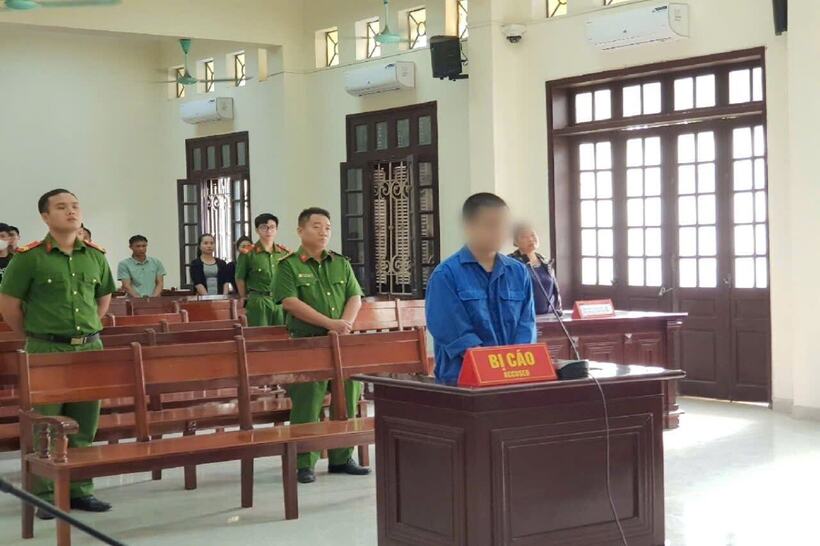 Lê Phong Toàn tại phiên tòa. Ảnh: Báo Công lý.